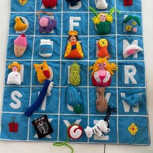 Colorful Felt Alphabet wall hanging  for Kids